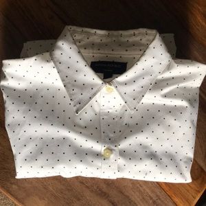 Banana Republic Star Print Shirt Non-Iron Cotton